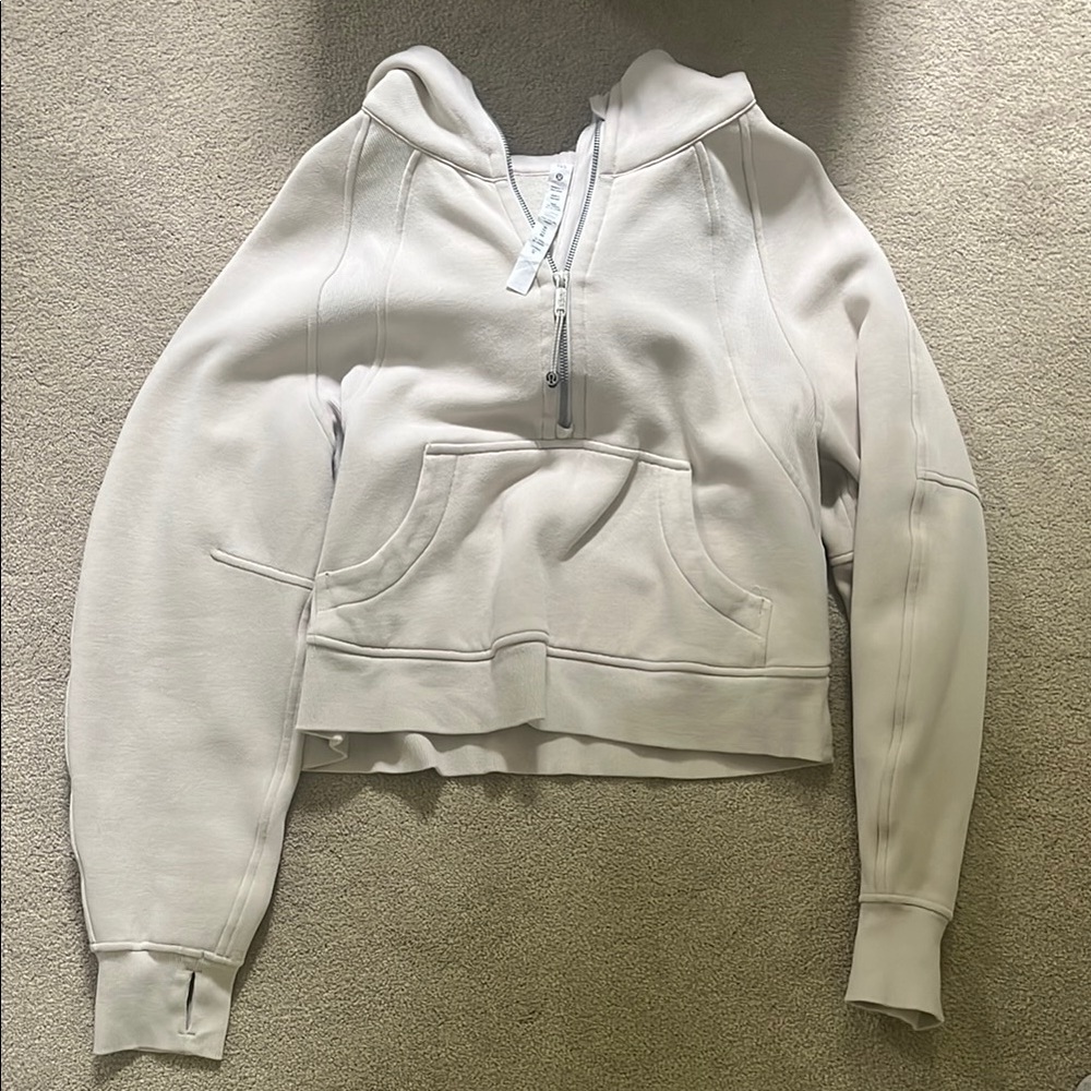 Cream Scuba Half Zip